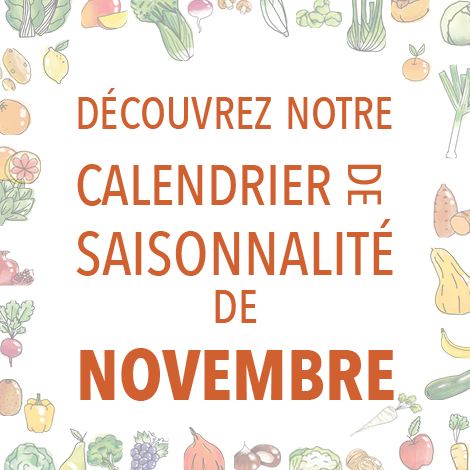 Découvrez notre calendrier de saisonnalité de Novembre 2023 ! Découvrez notre calendrier de saisonnalité de Novembre 2023 !