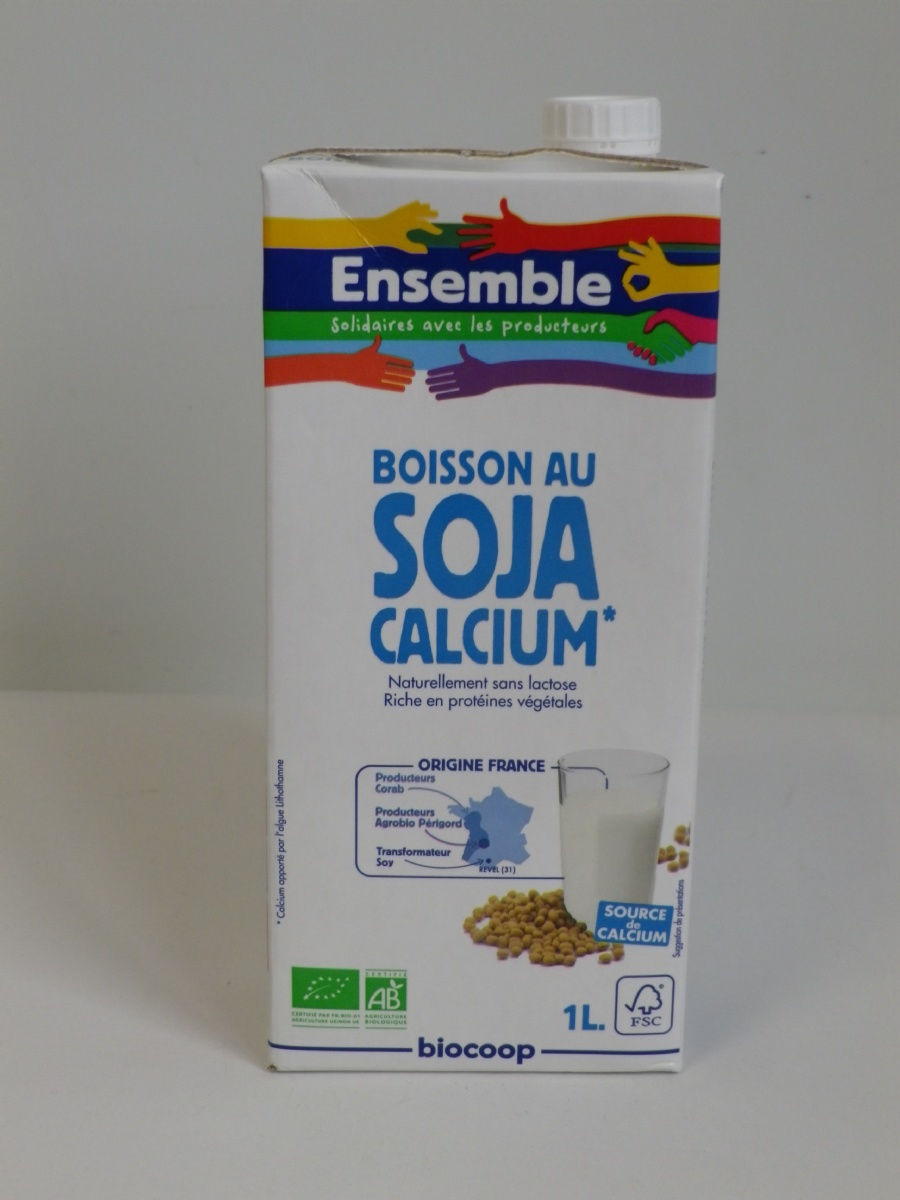 Boisson au soja calcium 1l